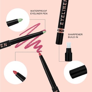OCHAIN-Eyeliner rétractable original de marque privée vegan de luxe de nouvelle usine, étanche à l'eau, à paillettes scintillantes colorées - Product Image 6