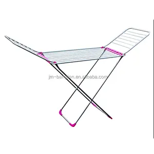 Contemporary Aluminium Metal Laundry Rack Clothes Drying Cloth Drying Rack For Balcony