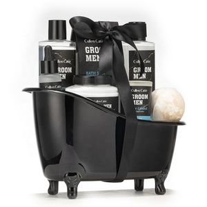 Kit da <span class=keywords><strong>uomo</strong></span> all'ingrosso gel doccia scrub corpo bagno spa cura di sé <span class=keywords><strong>set</strong></span> regalo di lusso forniture da bagno profumo etichetta privata <span class=keywords><strong>set</strong></span> regalo da bagno - Product Image 3