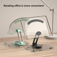 Support de tablette PC universel multifonctionnel anti-vibration pliable rotatif réglable antidérapant de type acrylique