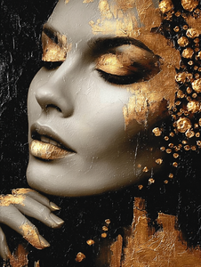 Pintura <span class=keywords><strong>de</strong></span> Mujer Africana Sexy <span class=keywords><strong>de</strong></span> lujo <span class=keywords><strong>en</strong></span> negro y oro enmarcado decoración <span class=keywords><strong>de</strong></span> pared arte para pasillo decoración Interior <span class=keywords><strong>de</strong></span> la casa - Product Image 2