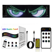 Écran LED programmable avec animation personnalisée Demon Eye RGB pour voitures, camions, publicité vidéo en extérieur, affichage de fenêtre, logo DIY