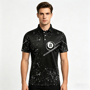 Camicia da uomo S.Q.<span class=keywords><strong>F</strong></span>. vintage <span class=keywords><strong>a</strong></span> vestibilità regolare 100% cotone con stampa <span class=keywords><strong>a</strong></span> scacchi e sfere da biliardo colorate effetto schizzi di fulmini - Product Image 2