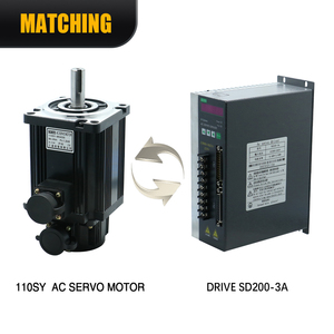 HLTNC 110SY-M04030 220V 1.2KW 4 NM 3000RPM AC Servomotor 1.2KW CNC Servomotor Kit - Product Image 5