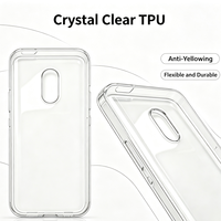 Qin pour Étui de Téléphone en Acrylique Transparent Antichoc pour Téléphone Android F21 Pro avec Boîte