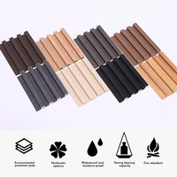 Revestimiento de Pared Exterior de PVC Gris WPC, Estilo Nórdico Moderno, Tablero Decorativo Resistente para Uso en Interiores