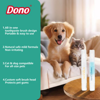 Brosse à dents pour animaux de compagnie, kit brosse à dents et dentifrice pour chien, soins bucco-dentaires pour chien, soins dentaires pour animaux de compagnie, brosse à dents pour chien à poils souples