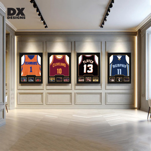 DX Designs Wholesale Metal Wooden Sports <strong>Jersey</strong> Display <strong>Frame</strong> - Shadow Box Case for Basketball/Football Shirt Storage &amp; Display - Product Image 6