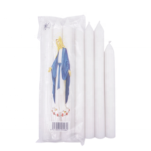 Candela conica prezzo a buon mercato per uso domestico paraffina bastone bianco per tavola candela - Product Image 6