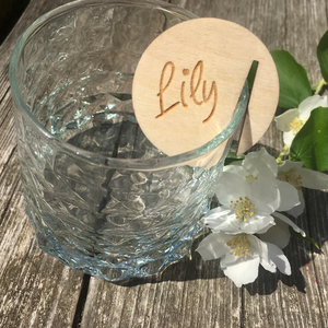 Étiquettes personnalisées en bois <span class=keywords><strong>pour</strong></span> vin/cocktails, marque-places – Fournitures de fête <span class=keywords><strong>pour</strong></span> mariage, <span class=keywords><strong>anniversaire</strong></span> - Product Image 4