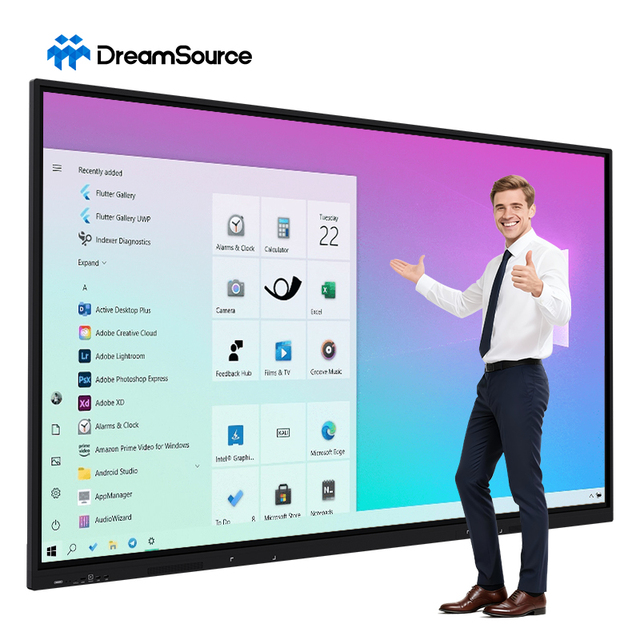 85/86 Inch UHD 20-Point Touch Electronic Whiteboard LCD Interactive Flat Panel for Schools Teaching