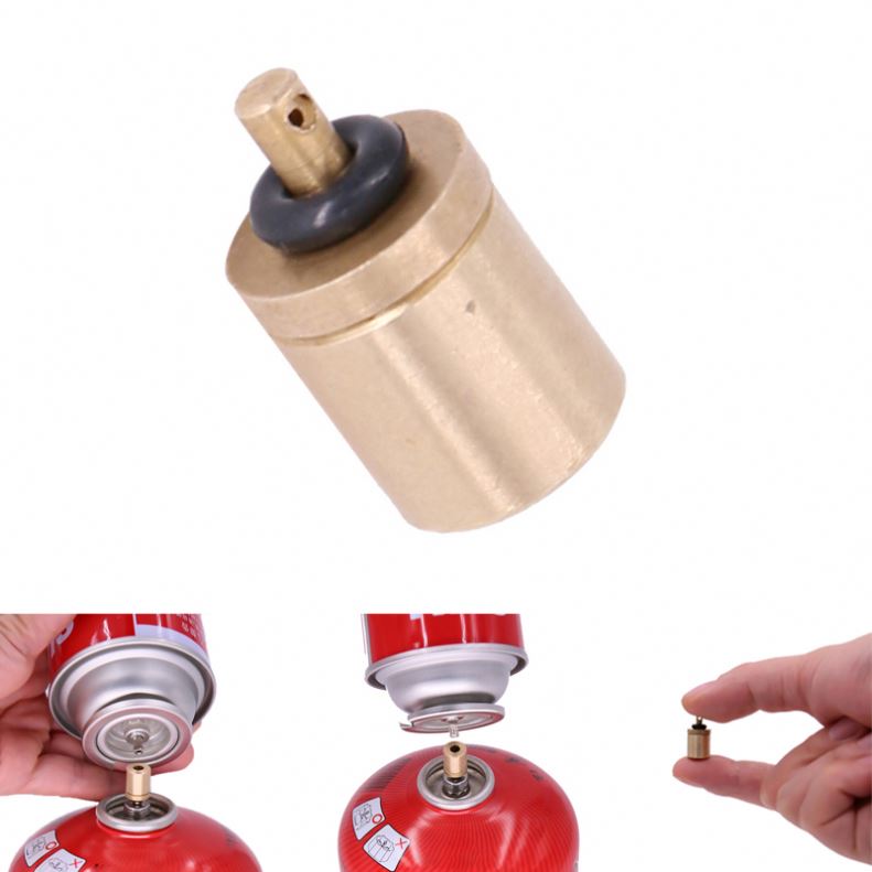 Adattatore Ricarica Gas Leggero Per Campeggio E BBQ – Tubo Flessibile 64 Cm, Attacco In Ottone, Compatibile Con Bombole Europa Orientale