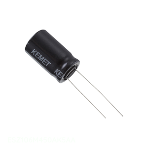 Condensateur radial à trou traversant ESZ106M450AK5AA 10 µF CAP ALUM 10UF 20% 450V TH du fabricant - Product Image 1