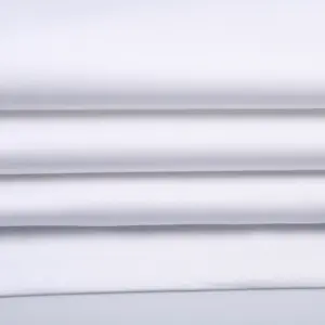 Set di biancheria da letto hotel con logo personalizzato premium copripiumino bianco biancheria da letto hotel 100% cotone