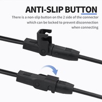 Cable de alimentación de repuesto para sillón reclinable |   Conector Redondo Plano de 2 Pines para Motor de Silla Elevadora |   Largo alcance