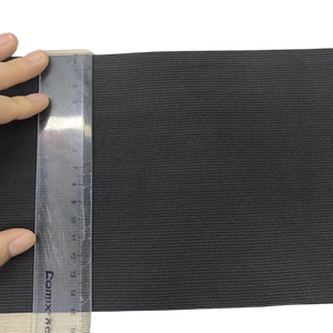 Suministro de fábrica 15cm/20cm de ancho negro tejido elástico pesado estiramiento banda elástica de punto de alta elasticidad - Product Image 5