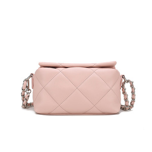 Trendy Women's PU Small Crossbody Bag 2025 New Fashion <b>Single</b> Shoulder Versatile <b>Quilted</b> Chain Design Autumn Street Trends - Product Image 5