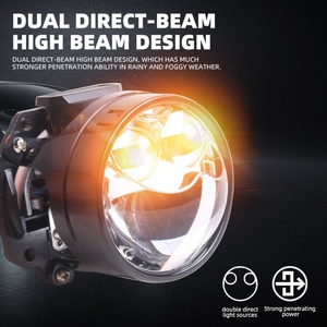 ไฟตัดหมอก S62 Super Bright 48w ขนาด 2.5 นิ้ว พร้อมเลนส์ LED ไฟหน้าแบบโปรเจคเตอร์ แสงสูง-ต่ำ โปรเจคเตอร์ Bi-LED สำหรับรถยนต์ - Product Image 4