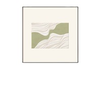 Peinture décorative encadrée haut de gamme, moderne et minimaliste, pour restaurant, design abstrait noir et blanc, style luxe léger pour salon