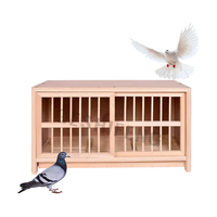 Facile à installer porte modulaire en bois cloison mobile course Pigeon nid boîte bois élevage Pigeon Cage pour oiseaux