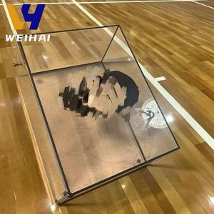 Caja de exhibición de zapatos de acrílico <span class=keywords><strong>NBA</strong></span> Dwyane <span class=keywords><strong>Wade</strong></span> personalizada, caja de colección de baloncesto, caja de zapatilla transparente apilable, fabricante OEM - Product Image 4