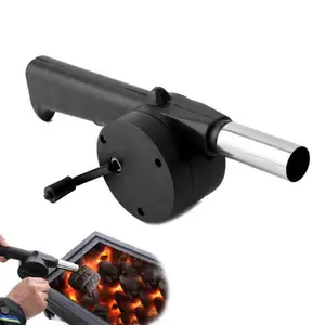 Best Selling Products Outdoor Camping Picnic Barbecue Tools Mini Small Portable Hand Crank Powered Manual Fan Air Blower