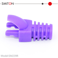 Harga Murah 8p8c Cat5e Plug Modular Plastik RJ45 CAT6 Boot untuk Kabel Ethernet