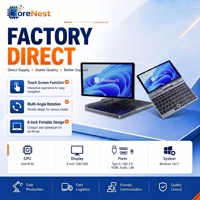 코어네스트 뉴 8인치 미니 포켓 노트북 360도 회전 인텔 N150 12GB DDR5 램 터치스크린 휴대용 UMPC 비즈니스 노트북 OEM