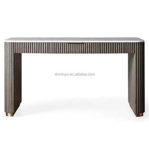 Bán Hot Mỹ nghiên cứu quản lý đồ nội thất văn phòng bàn hình chữ nhật rắn gỗ viết bàn với đá cẩm thạch hàng đầu - Product Image 1