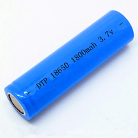 Batteries lithium-ion cylindriques 3,7 V rechargeables 18650, cellules de batterie au lithium 1800 mAh pour système d'alimentation, directement de l'usine