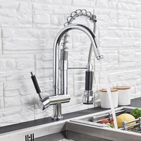 Robinet de cuisine 3 voies à double poignée pour eau potable, en laiton massif, certifié CUPC CE, vente en gros d'usine, OEM ODM