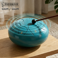 Customizable 6 Inch 8 Notes Handpan Beginner Friendly Musical Instruments Drums Carbon Steel Tongue Drum