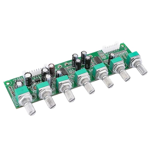 5.1 Preamplifier Board Tone Control Board 6 Channel Independent Tone Control Bass Frequency Adjustment Auto Mute DC15-35V