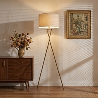 Lampe sur pied LED en fer de style nordique, base E14/E26, lampe d'intérieur pour salon, chambre à coucher, décoration