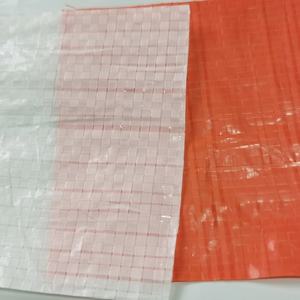 10フィート12フィート幅ホワイトオレンジ色織りポリエチレンプラスチックシート強化 - Product Image 3