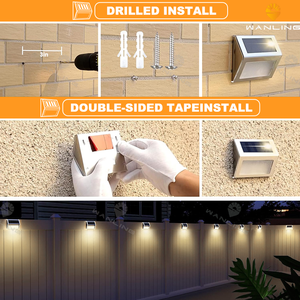 Đèn <span class=keywords><strong>LED</strong></span> cảm biến chuyển động năng lượng mặt trời ngoài trời Độ sáng cao An toàn không dây Màu trắng ấm Mẫu 20881 - Product Image 4