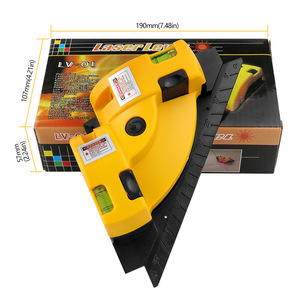 Bricolage <span class=keywords><strong>Pose</strong></span> de carreaux muraux Ligne d'angle laser vert à 90 degrés Instrument de niveau d'outil de sol électrique à nivellement automatique 2mm - Product Image 5