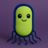 E personnalisé. Coli bactéries peluche jouet personnalisé microbe peluche poupée mignon Science cadeau éducatif pour enfants et adultes