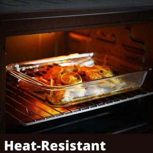 Bandeja Rectangular de Vidrio de Borosilicato de Alta Resistencia al Calor de 3000 ml para Hornear en el Horno - Product Image 3