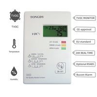 Moniteur de qualité de l'air Tongdy, capteur TVOC avec température, humidité, sortie relais RS485