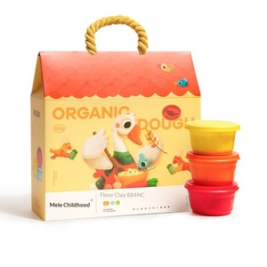 Pâte à <span class=keywords><strong>modeler</strong></span> comestible biologique en 6 couleurs, non toxique, jouet sensoriel sûr pour les enfants de 3 ans et plus - Product Image 4