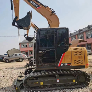 Excavadora Usada de Marca China Famosa SANY SY75C, Mini Excavadora de 7.5 Toneladas, Equipo con Certificación CE - Product Image 1