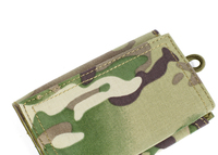 Portefeuille en toile portable à trois volets de grande capacité avec camouflage personnalisé Pochette à monnaie en nylon Porte-monnaie avec fenêtre d'identification Porte-carte de crédit