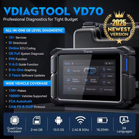 2025 NEW VDIAGTOOL VD70 All Keys Lost Car Key Programmer Obd Bidirectional Diagnostic Tools Car Key Programmer for All Vehicles
