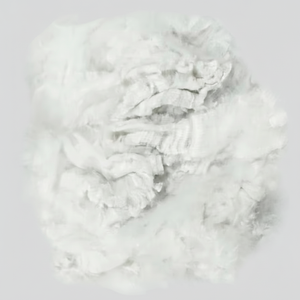 Sertissage 3D de fibres discontinues de polyester creuses super brillantes blanches de qualité recyclée du fabricant pour textiles de maison - Product Image 1
