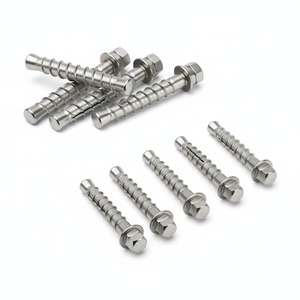 Tornillo de expansión de acero inoxidable con tuerca hexagonal, anclaje de fijación para ladrillo, tipo dividido, cabeza hexagonal, zincado premium, extraíble, para hormigón - Product Image 2
