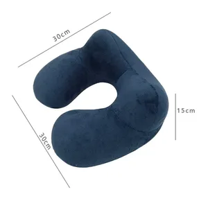 Almohada de Viaje Inflable Portátil en Forma de U, Cojín de Soporte para el Cuello Multiusos para Avión, Oficina, Siesta al Aire Libre - Product Image 2