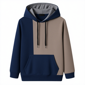 Men’s Color Block <b>Hoodie</b> Men’s Color Blocking Sweatshirt Men’s Regular Fit <b>Hoodie</b> Men’s Casual Knitted Sweatshirt Men’s Cotton - Product Image 1