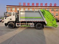 Compacteur LUTONG 4x2 diesel à chargement arrière avec système haute pression pour déchets municipaux, fourni directement par l'usine