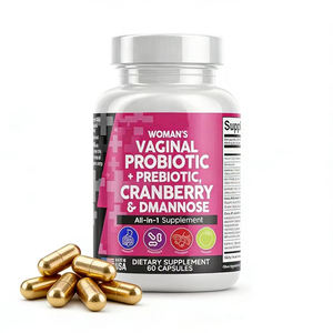 Probiotiques vaginaux OEM pour femmes avec canneberge, équilibre du <span class=keywords><strong>pH</strong></span>, soutien à la purification des voies urinaires, D-Mannose, prébiotiques - Product Image 1